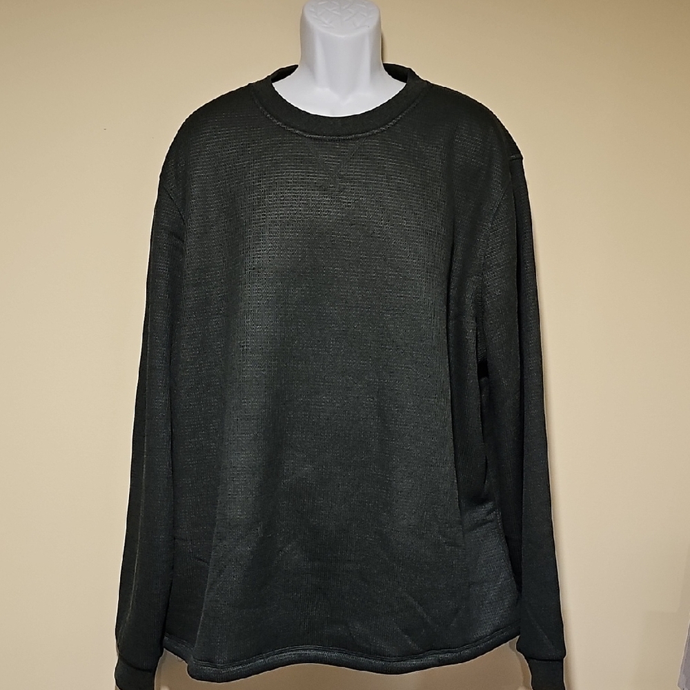 B.C. Clothing Heritage Mens Waffle Knit Sherpa Lined Sweatshirt. Size Xxl